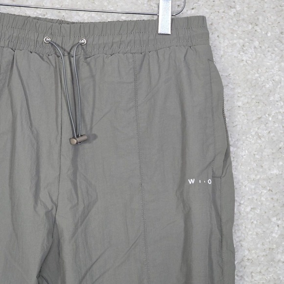 Wilo The Label‎ Pants Womens Medium Gray Windbreaker Parachute Jogger Gorpcore - Picture 3 of 11